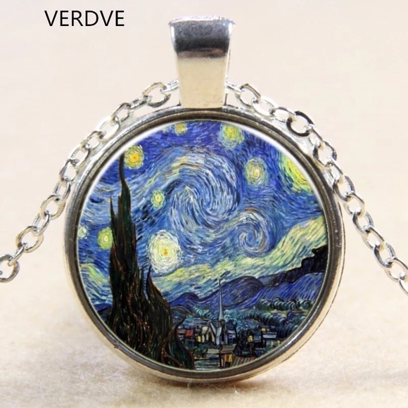 Jewelry - 3/$15 🎉 Van Gogh Starry night necklace